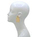 Geometric Gold Arch Earrings – 2.2" Statement Hoops