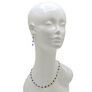 Evil Eye Protection Necklace & Earrings Set – 16" Necklace with 1.8" Earrings