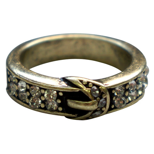 Gold buckle ring