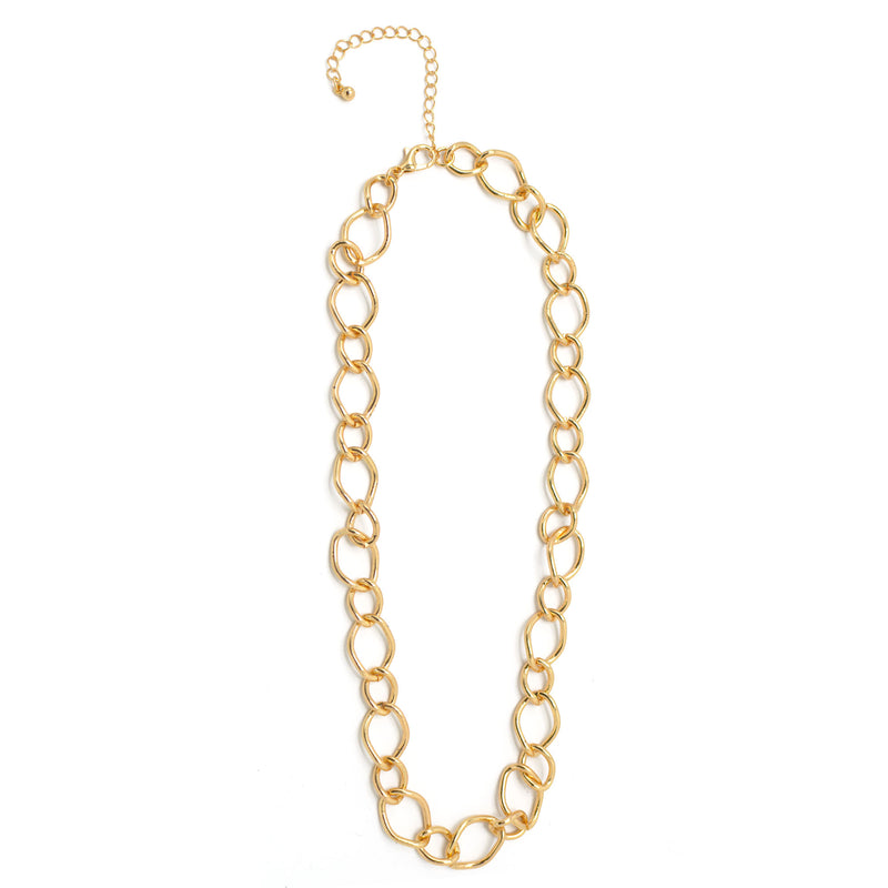 Gold Link Chain Long Necklace