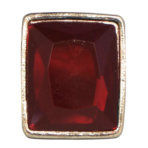 Ruby red Ring in square shape