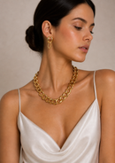 Shiny Gold Link chain Necklace