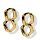 Bold Double-Link Chain Drop Earrings