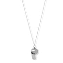 📣 Referee/Coach Inspired Whistle Silver Chain Necklace 34" Long