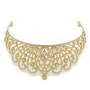 Gold Crystal head piece for Bridal crown topper hair peace