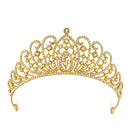 Gold Crystal head piece for Bridal crown topper hair peace