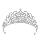 Silver Crystal head piece for Bridal crown topper hair peace