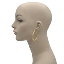 GOLD TEARDROP HOOP EARRINGS