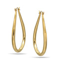 GOLD TEARDROP HOOP EARRINGS