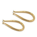 GOLD TEARDROP HOOP EARRINGS