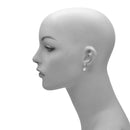 SILVER PEARL CRYSTAL DROP EARRING