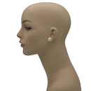 GOLD CREAM PEARL CRYSTAL STUD EARRING