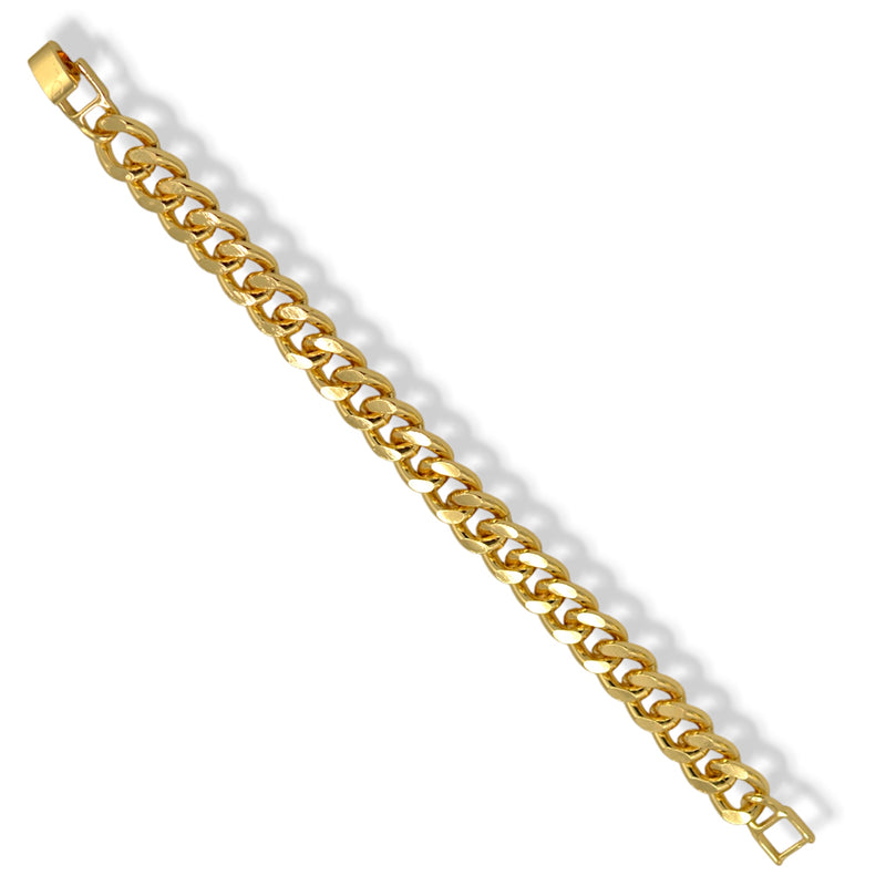 Gold Thick Curb Chain Bracelet 7.5"– Bold Statement Link Jewelry for Men & Women