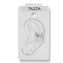 Rhodium Leaf Cuff Ear Clip – 0.5" Inch No Piercing Required Fashion Earring one piece