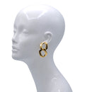 Bold Double-Link Chain Drop Earrings