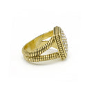 GOLD CRYSTAL RING