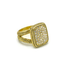 GOLD CRYSTAL RING