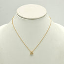 GOLD CRYSTAL PENDANT SHORT NECKLACE