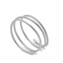 SILVER MULTI ROW ADJUSTABLE SNAKE CHAIN BRACELET