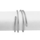 SILVER MULTI ROW ADJUSTABLE SNAKE CHAIN BRACELET