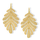 Gold Filigree Dangle Earrings – Lightweight Intricate Cutout Statement Jewelry for Women