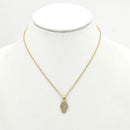 GOLD CRYSTAL HAMSA HAND PENDANT NECKLACE