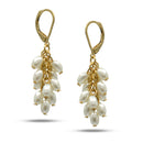 GOLD PEARL TASSEL EARRINGS
