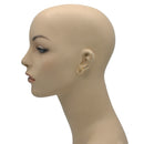 Gold Open Loop crystal Nail Stud Earrings