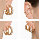 ✨ Gold Ear Cuff & Stud Earrings Set