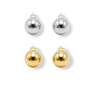 Mixed Stud & Hoop Earrings Set – Gold & Silver Tone Hypoallergenic Post Earrings | 1" Hoop Styles Included