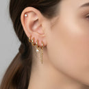 ✨ Mix & Match Gold Stud & Ear Jacket Earring Set