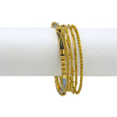 Gold-Tone 5-Piece Bangle Bracelet Set – Classic Stacked Bangles for Women