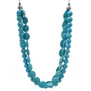 Turquoise Big Beads Layer Necklaces