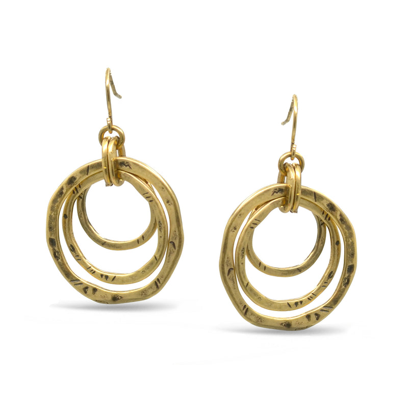 Gold-Tone Layered Hoop Earrings