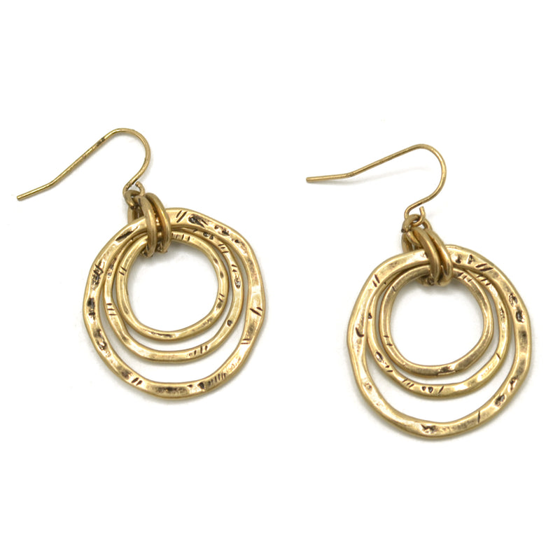 Gold-Tone Layered Hoop Earrings