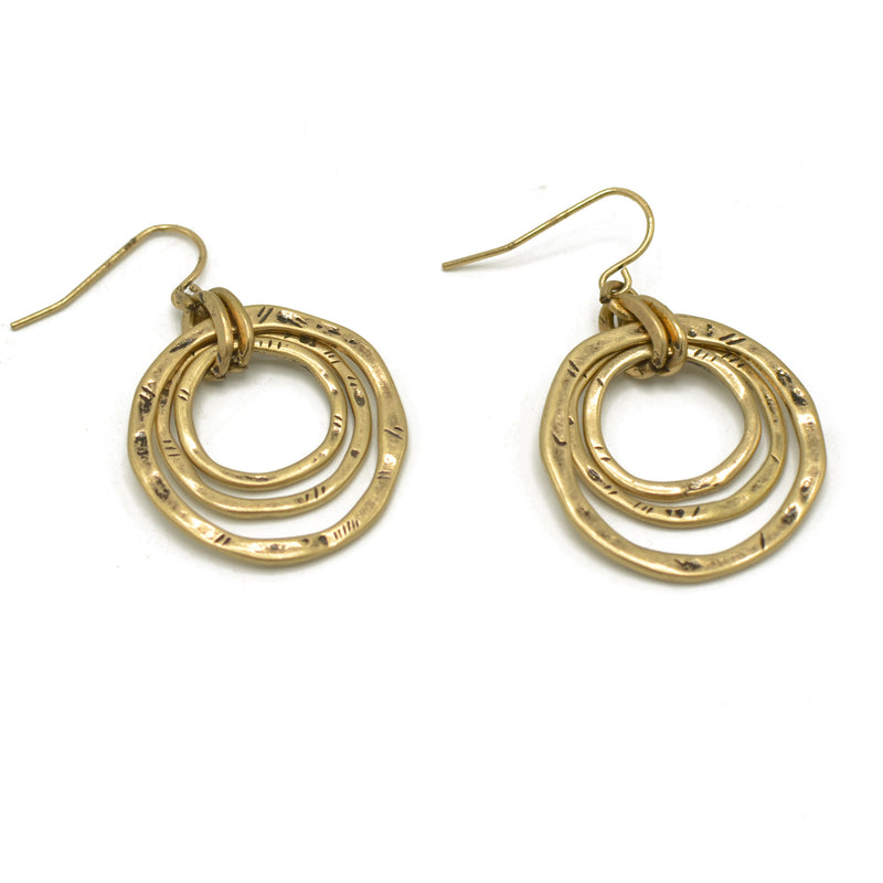 Gold-Tone Layered Hoop Earrings