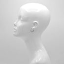 Silver Plated Chunky Lightweight  Hoop Earrings