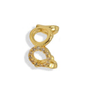 Gold and Rhinestone Cuff Ear Clip – 0.8" One piece (No Piercing Required)