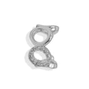 Silver Cuff Ear Clip – 0.8" one piece (No Piercing Required)