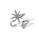 Sparkling Starburst Ear Cuff 0.5"
