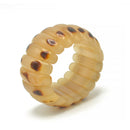 NATURAL COLOR RESIN BEADS MEMORY WIRE STRETCH BRACELET