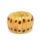 NATURAL COLOR RESIN BEADS MEMORY WIRE STRETCH BRACELET