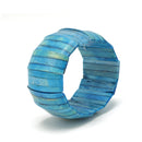 Blue Resin stretch bangle bracelet