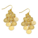 Gold Multi Circle Chandelier Earring