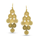 Gold Multi Circle Chandelier Earring