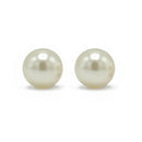Gold 6mm Cream Pearl Stud Earring