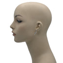 Rhodium Snake Stud Earrings