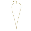 Gold open heart Crystal Pendant Necklace