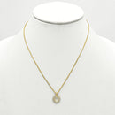 Gold open heart Crystal Pendant Necklace
