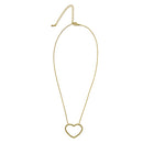 Gold Heart Charm pendant Necklace